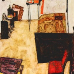 Schiele s living room in Neulengbach by Schiele